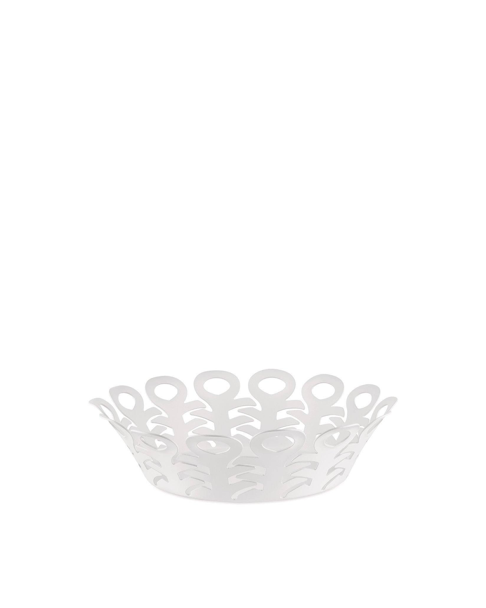 Vimini white, cm 21 || inch 8¼″ Cestino Alessi