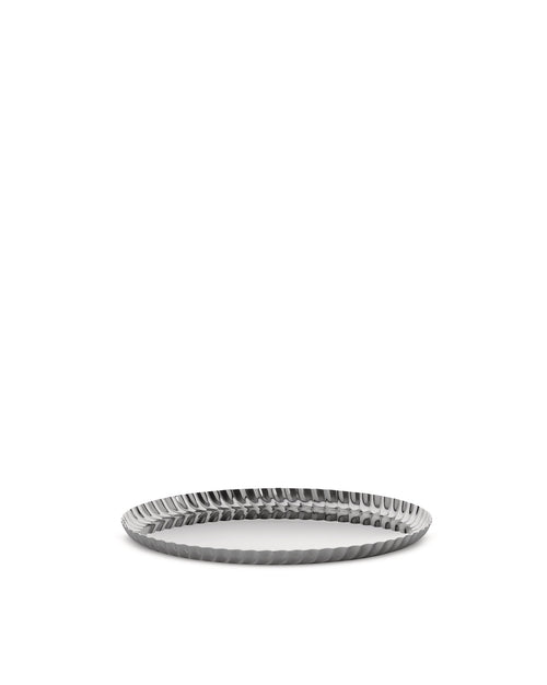 Pleats cm 23 || inch 9″ Plateau rond Alessi