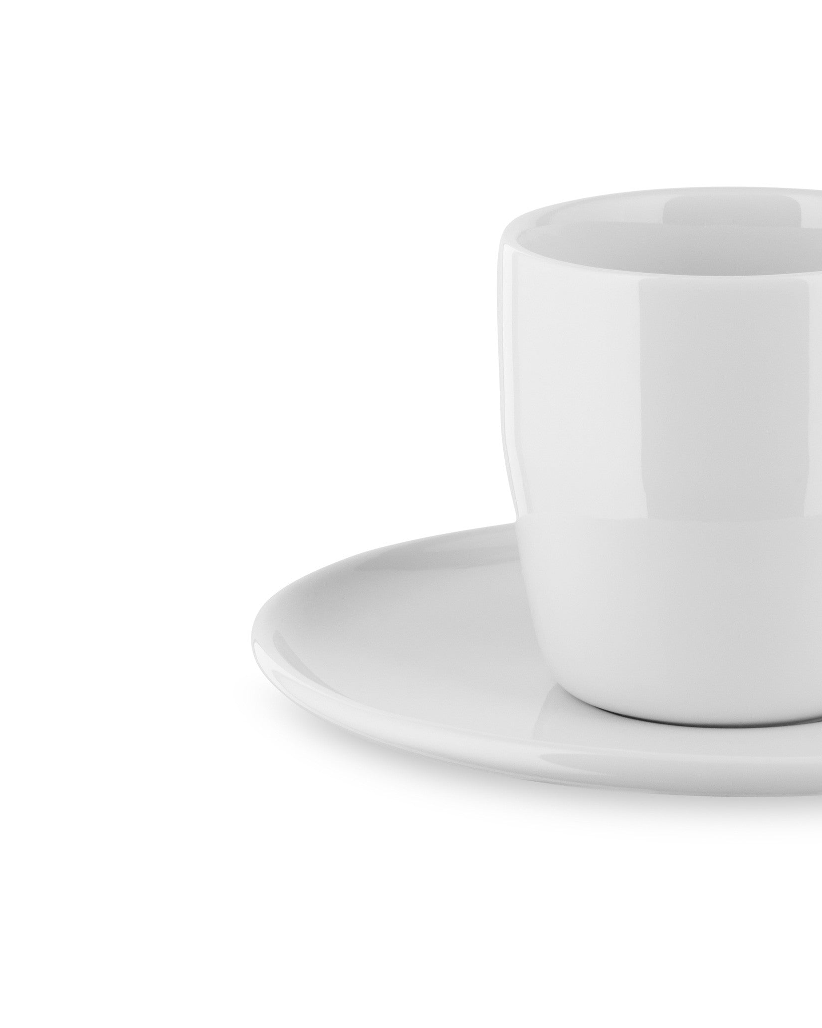 Itsumo Default Title Set de una tacita para café con platito en porcelana blanca. 4 piezas Alessi 2