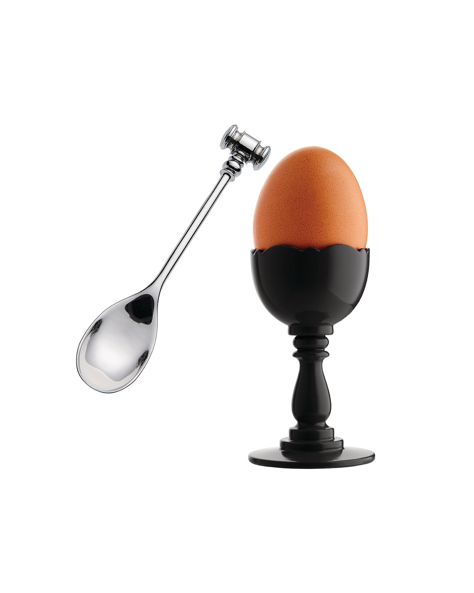 Dressed white Huevera con cuchara Alessi 3