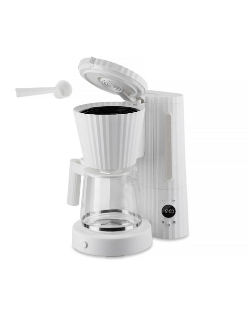 Plissé white Máquina para café filtrado. Adaptador suizo. Alessi 3