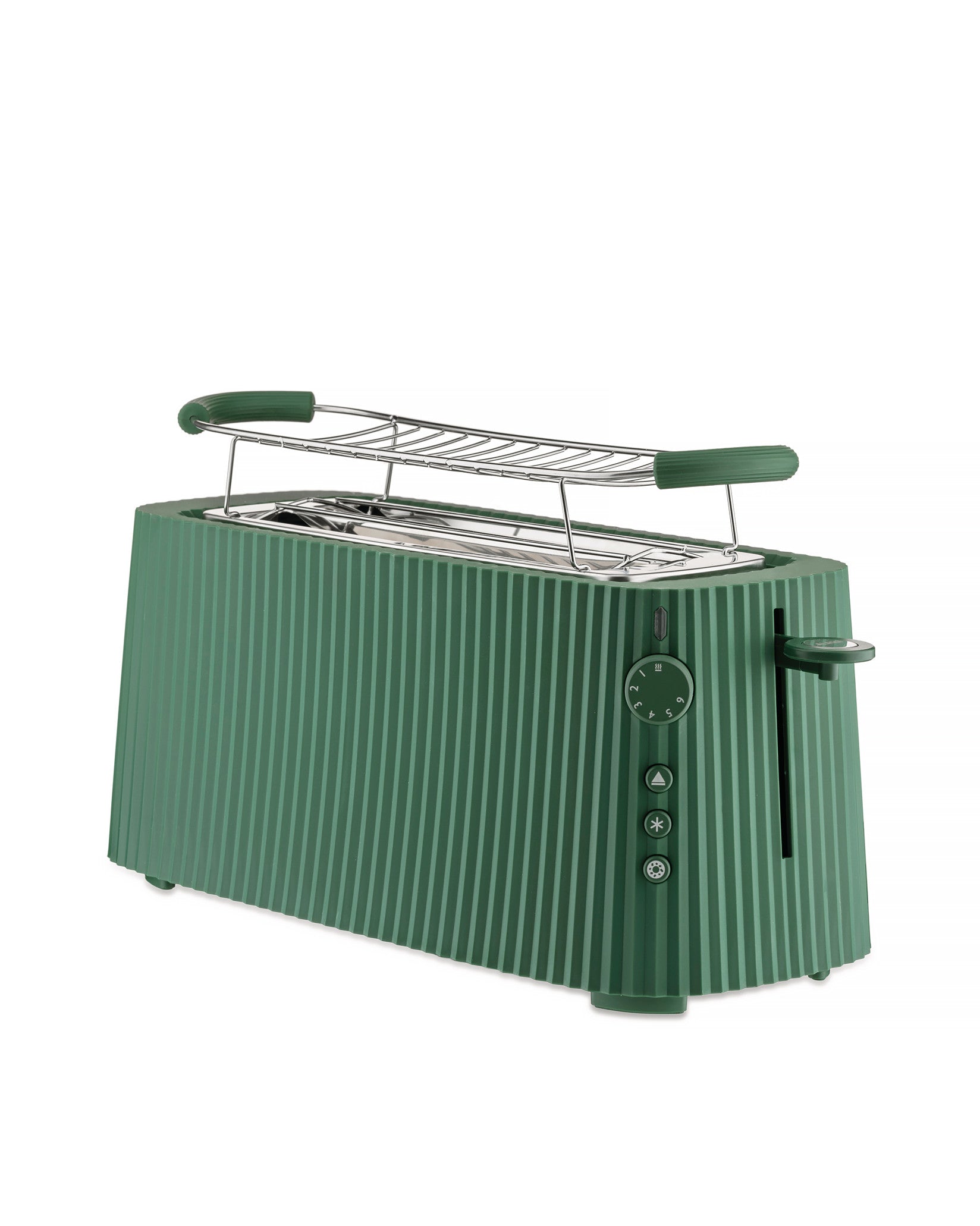 Plissé green Langer Doppelfach-Toaster. Schweizer Stecker. Alessi