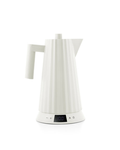Plissé white Elektrischer Wasserkocher. Adapter Alessi