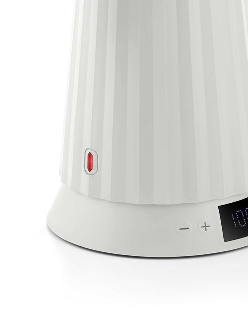 Plissé white Elektrischer Wasserkocher. Adapter Alessi 5