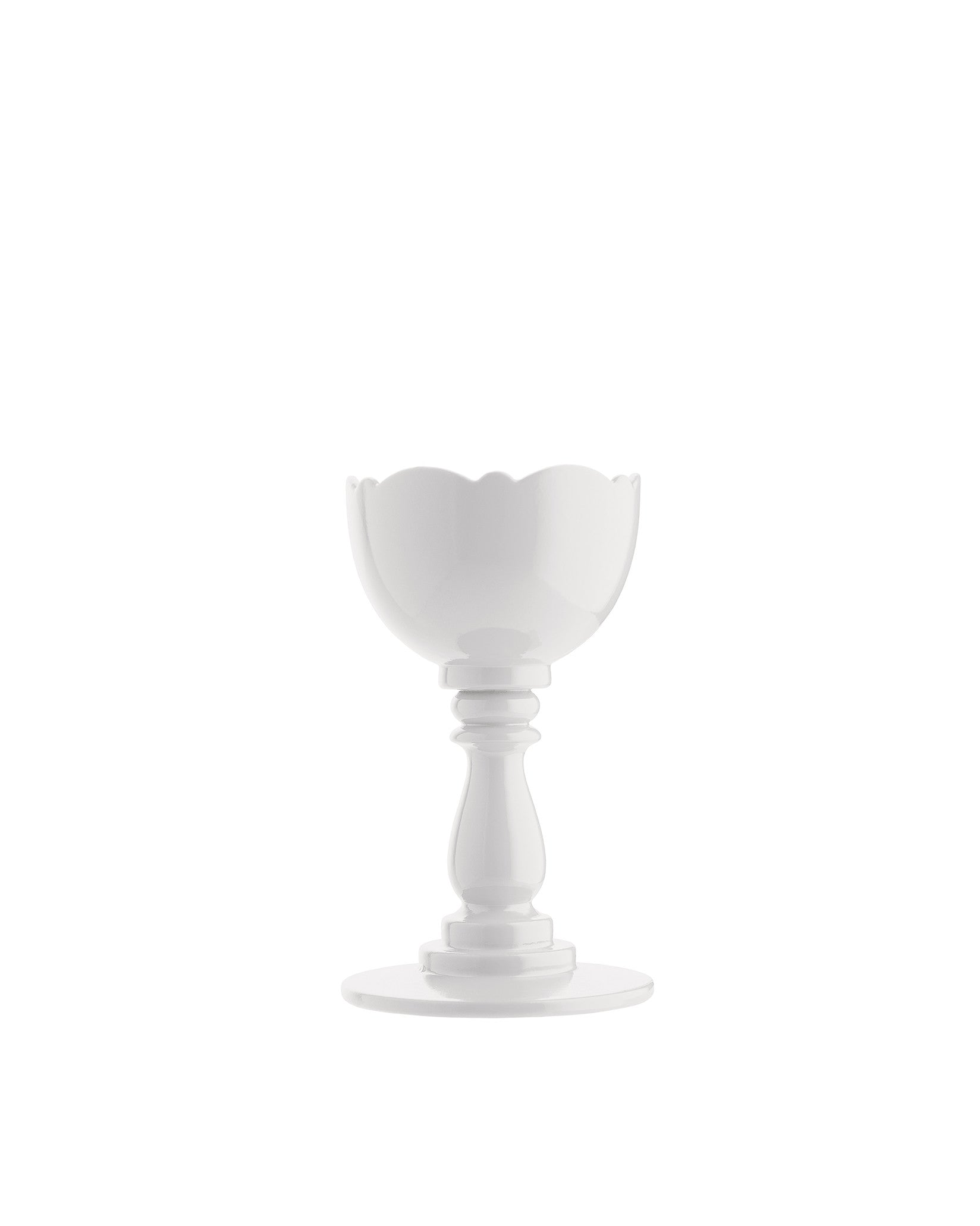 Dressed white Huevera con cuchara Alessi