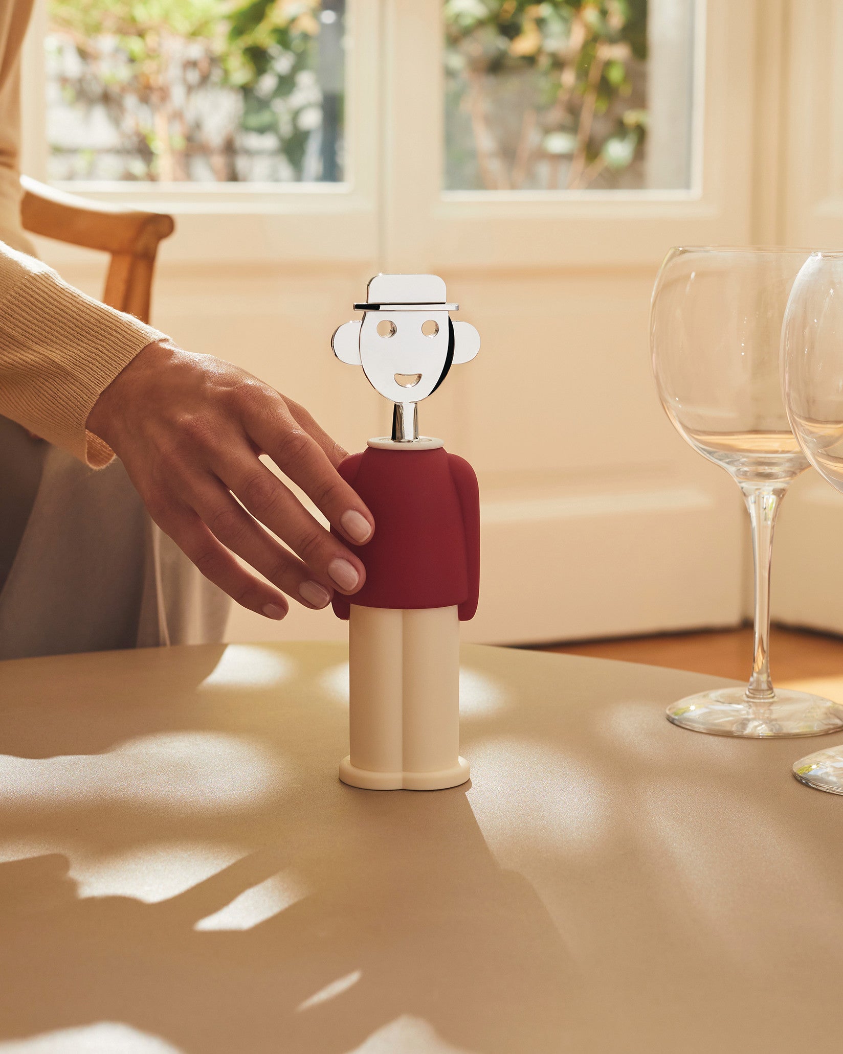 Alessandro M. rojo y blanco Sacacorchos Alessi 1