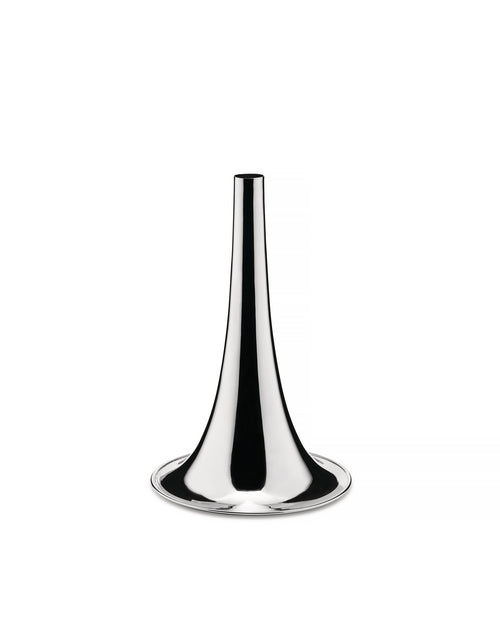 Trumpet silver-plated brass Blumenvase Alessi
