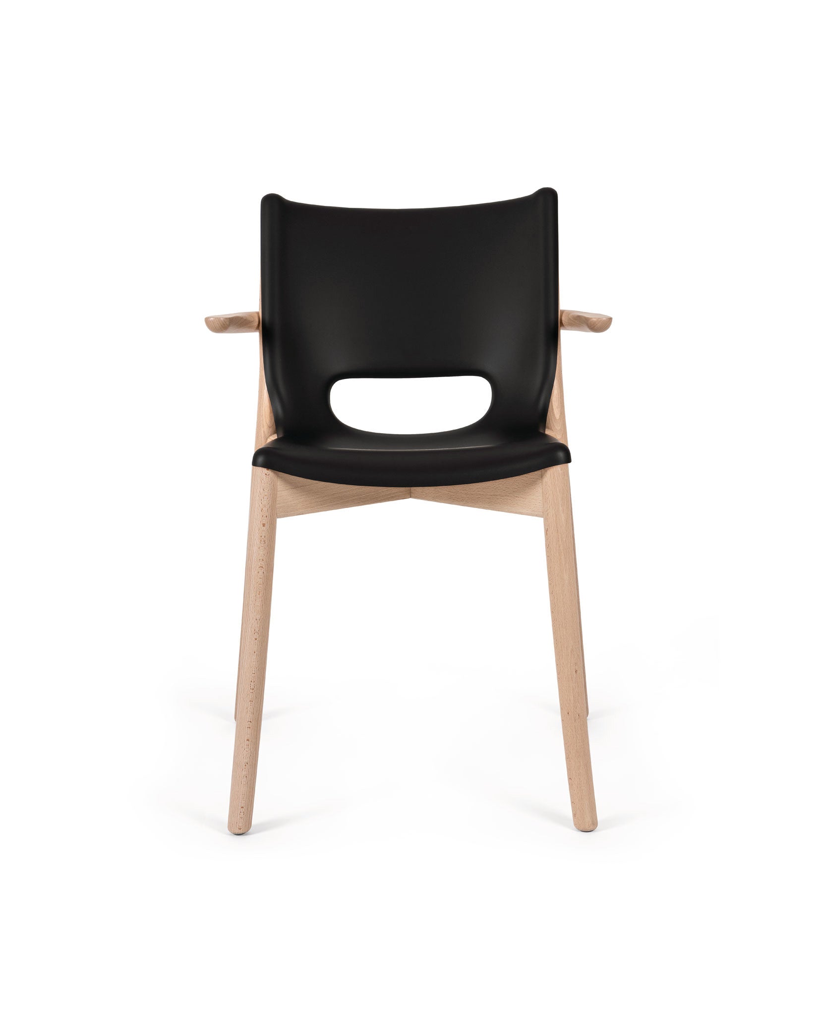 Poêle Collection black Silla monocasco con reposabrazo Alessi