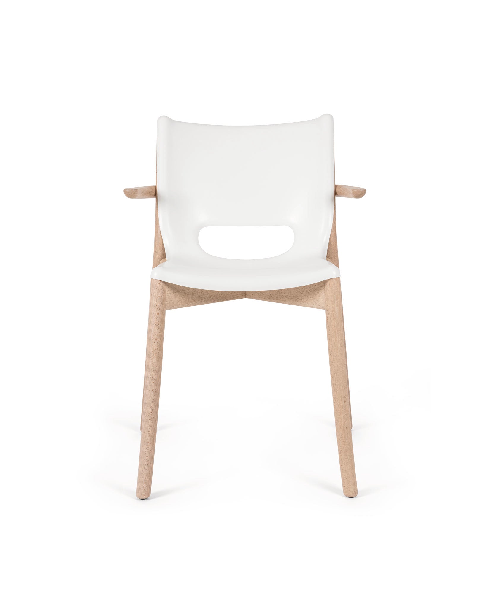Poêle Collection white Schalenstuhl mit Armlehnen Alessi
