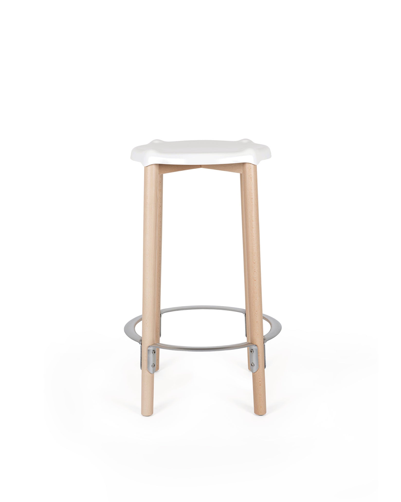 Poêle Collection white Tabouret haut Alessi