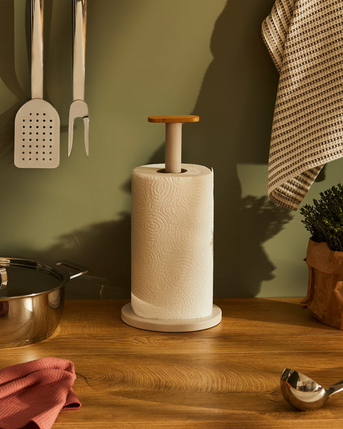 Mattina rouge Porte rouleau de papier de cuisine Alessi 1
