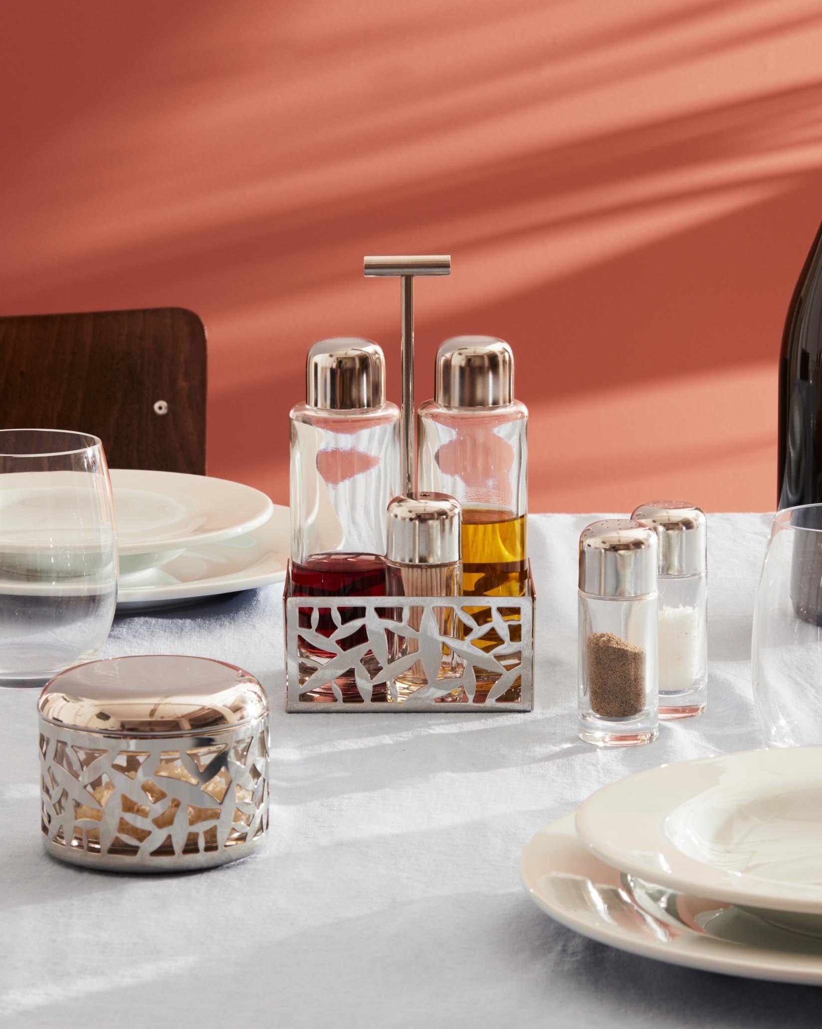 CACTUS! Default Title Condiment set for oil vinegar salt pepper and spices Alessi 1