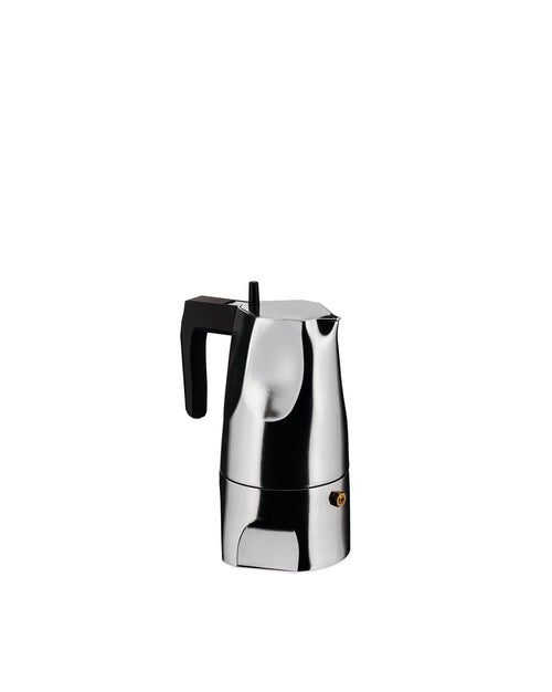 Ossidiana nero, 3 tazza Caffettiera espresso Alessi 4