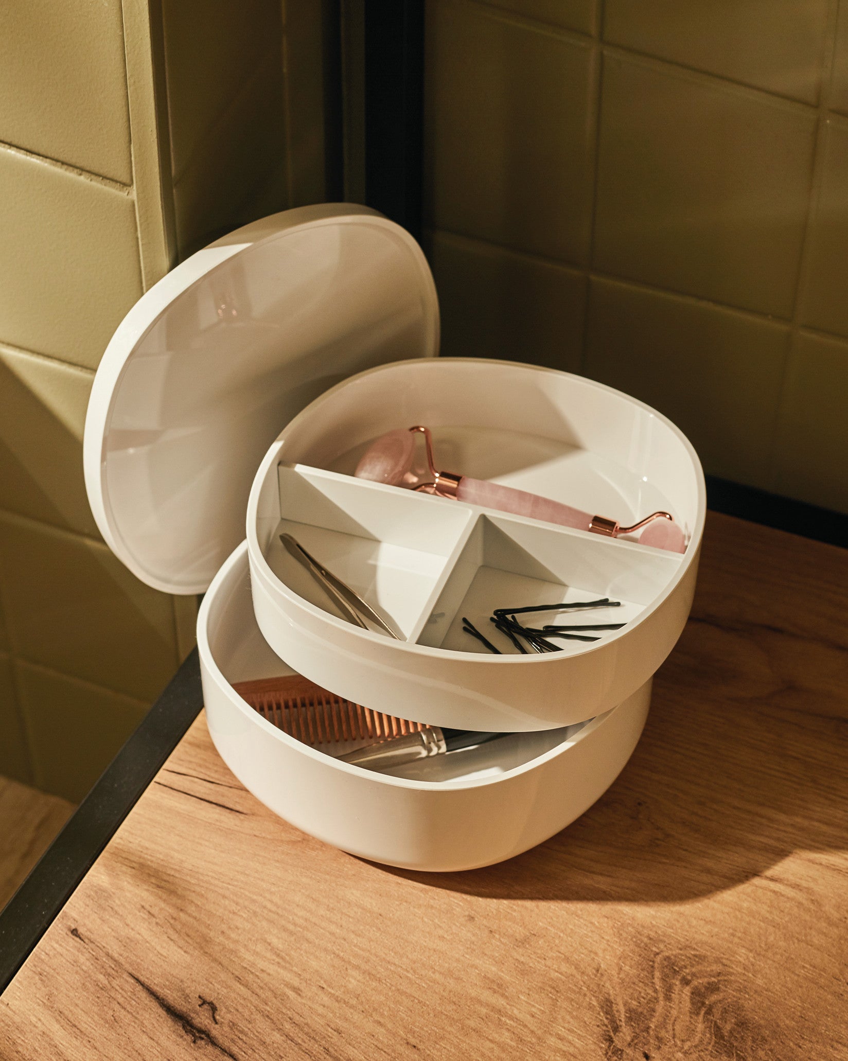 Birillo blanco Recipiente para el baño Alessi 1