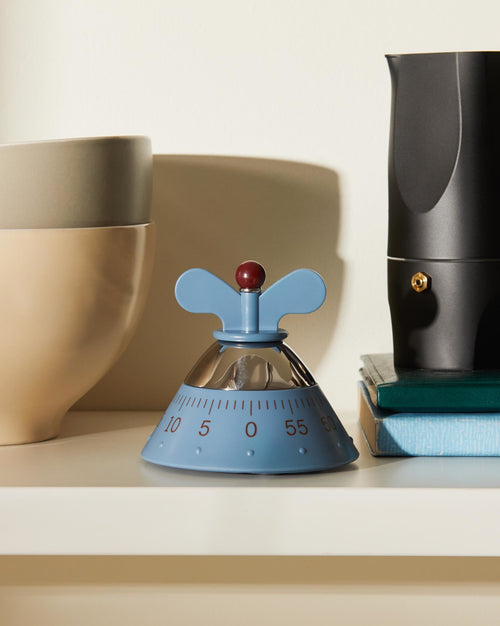 Kitchen Timer azul claro Cuentaminutos Alessi 1
