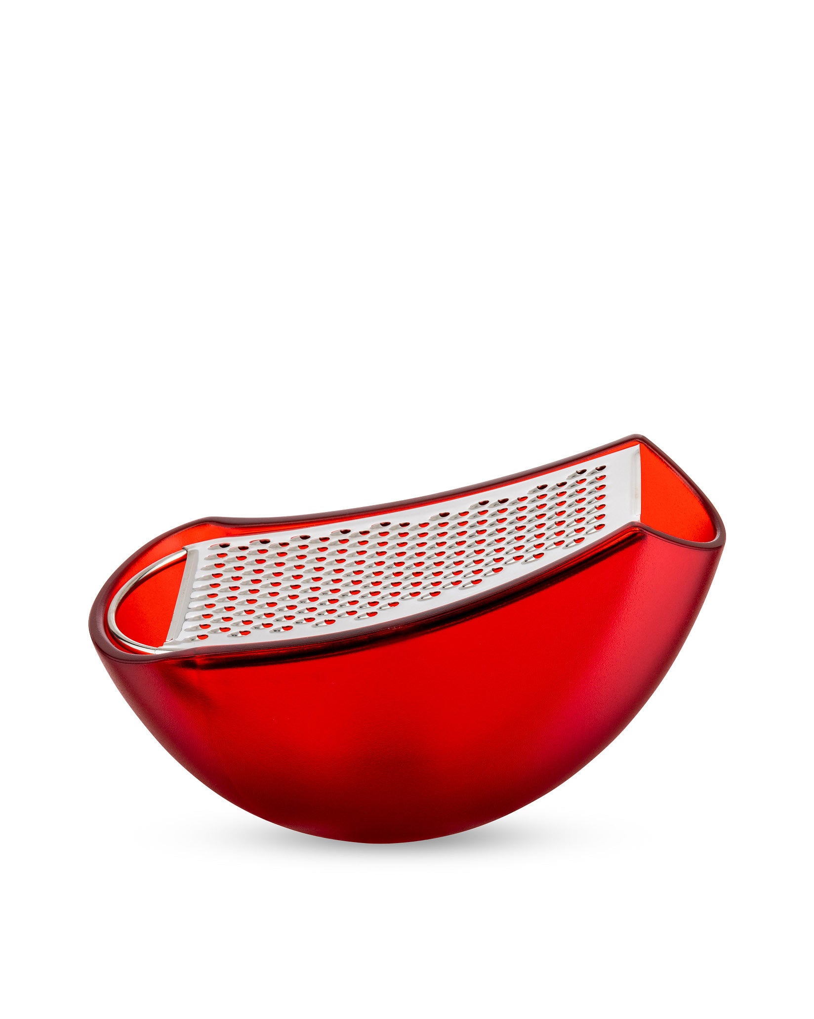 Parmenide rosso Grattugia con raccoglitore Alessi