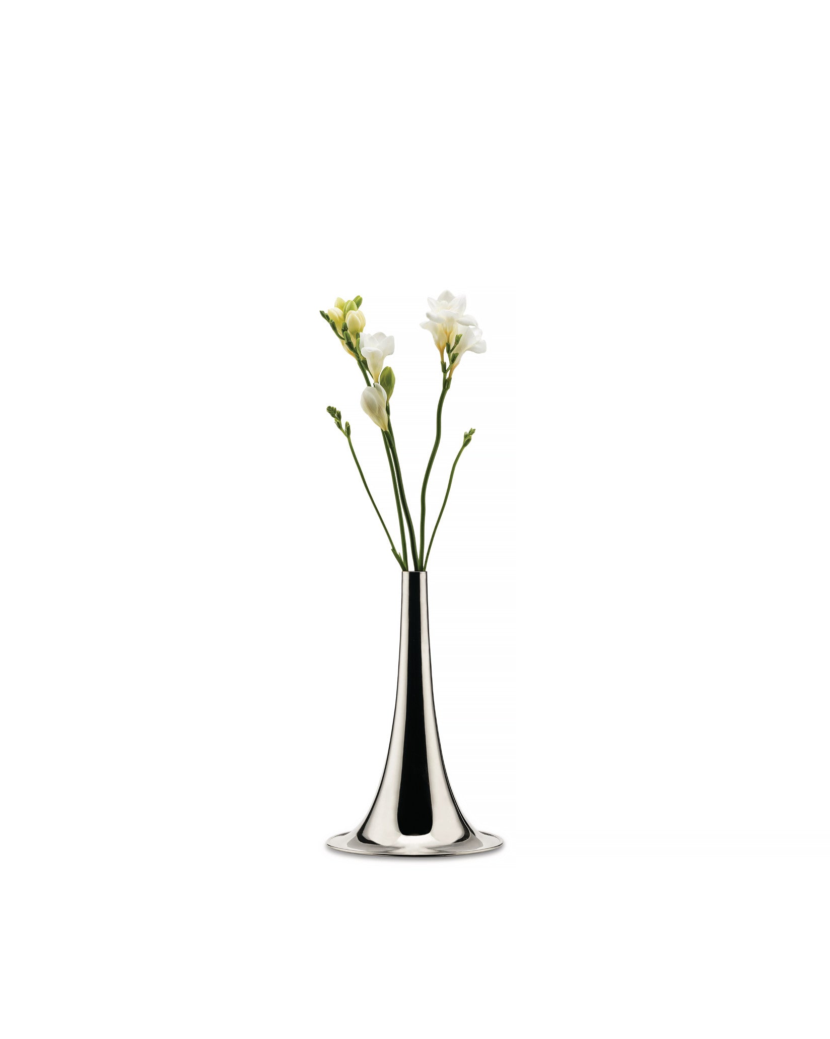 Trumpet silver-plated brass Florero Alessi 2