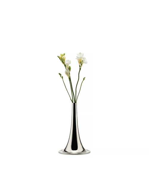 Trumpet silver-plated brass Blumenvase Alessi 2
