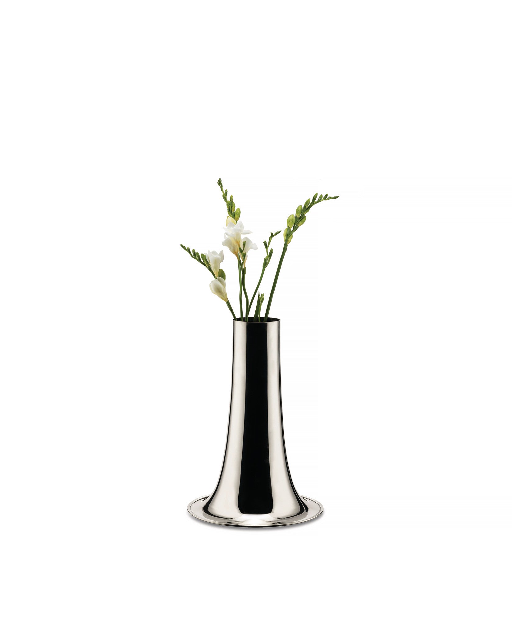 Trumpet silver-plated brass Blumenvase Alessi 2