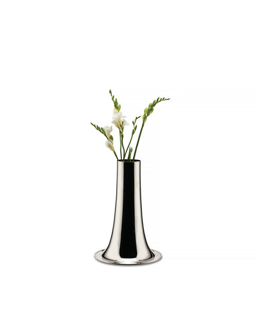 Trumpet silver-plated brass Blumenvase Alessi 2