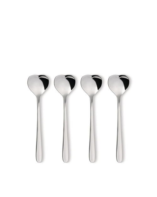 Big Love acciaio inossidabile Set di 4 cucchiaini da tè Alessi