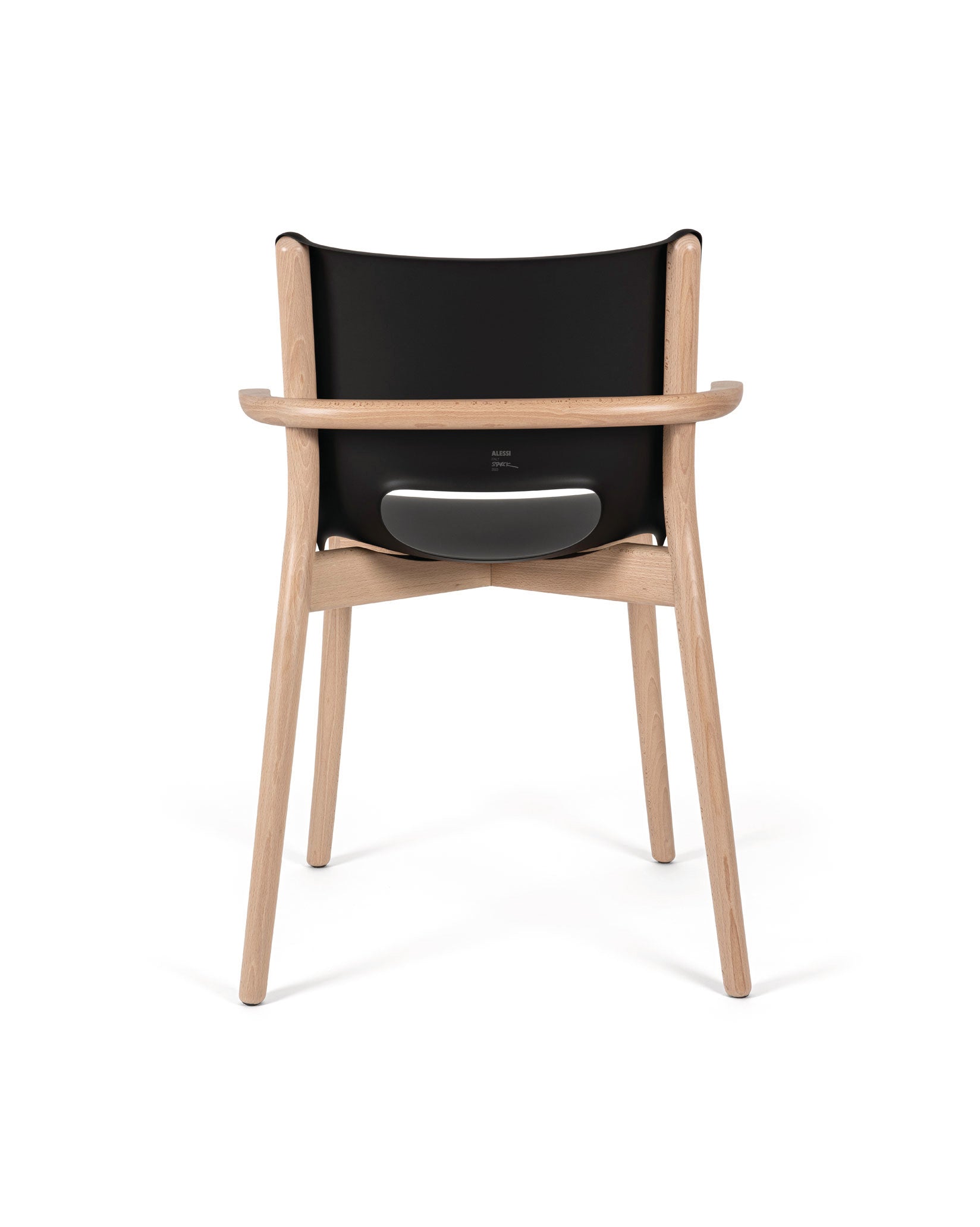 Poêle Collection black Silla monocasco con reposabrazo Alessi 4