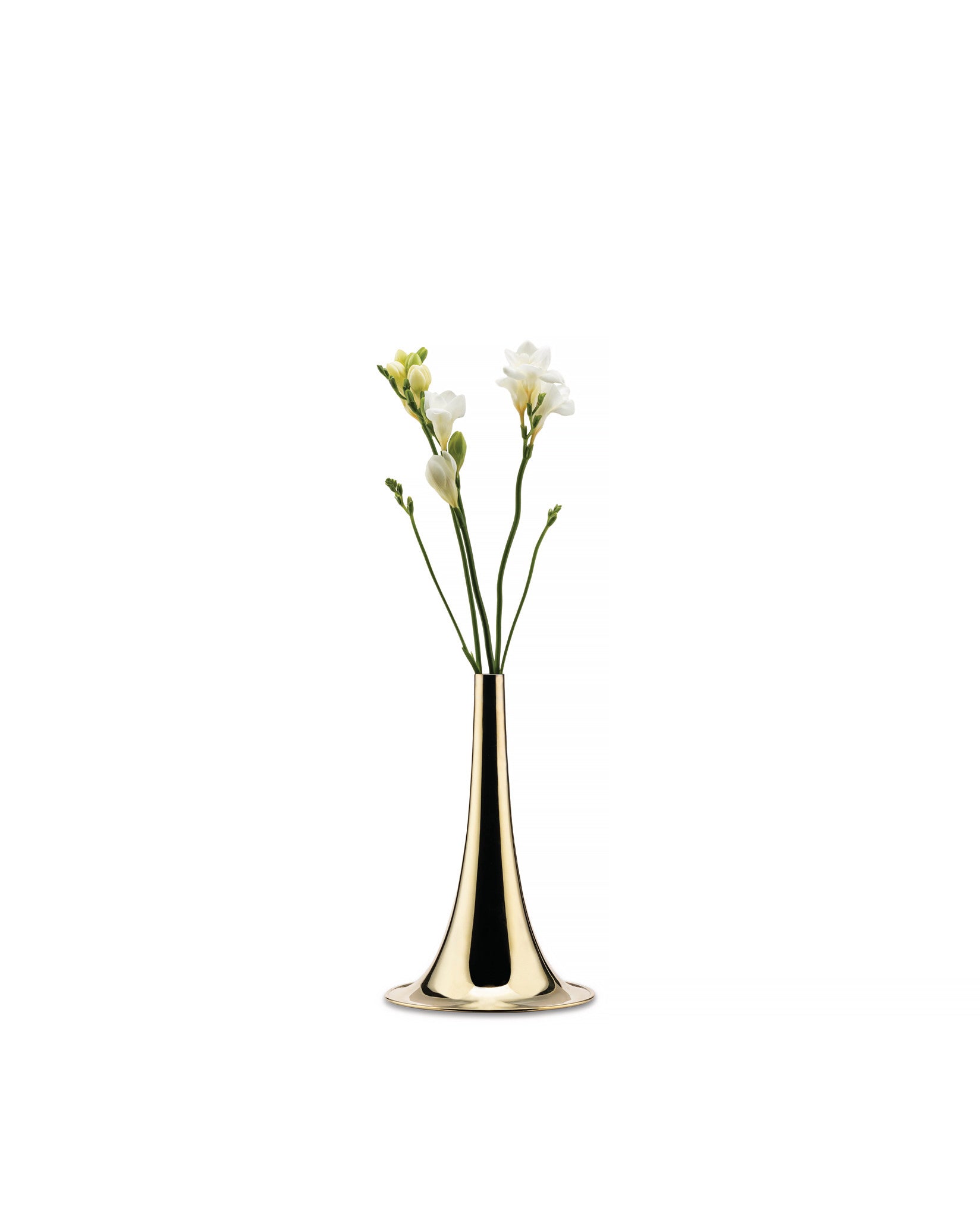 Trumpet silver-plated brass Florero Alessi 3