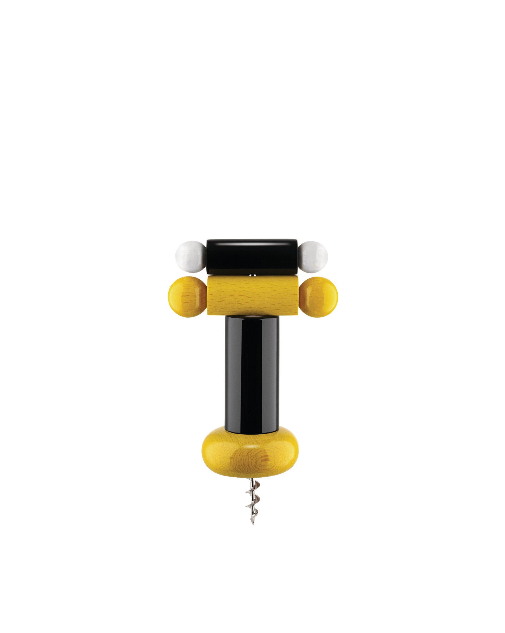 ES17 jaune, noir, blanc Tire-bouchon Alessi
