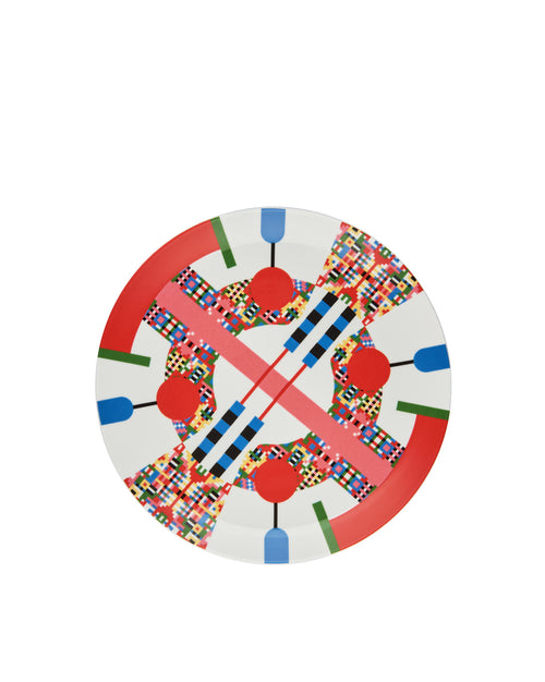 Holyhedrics decorazione 1, porcelain Piatto per dolci Alessi