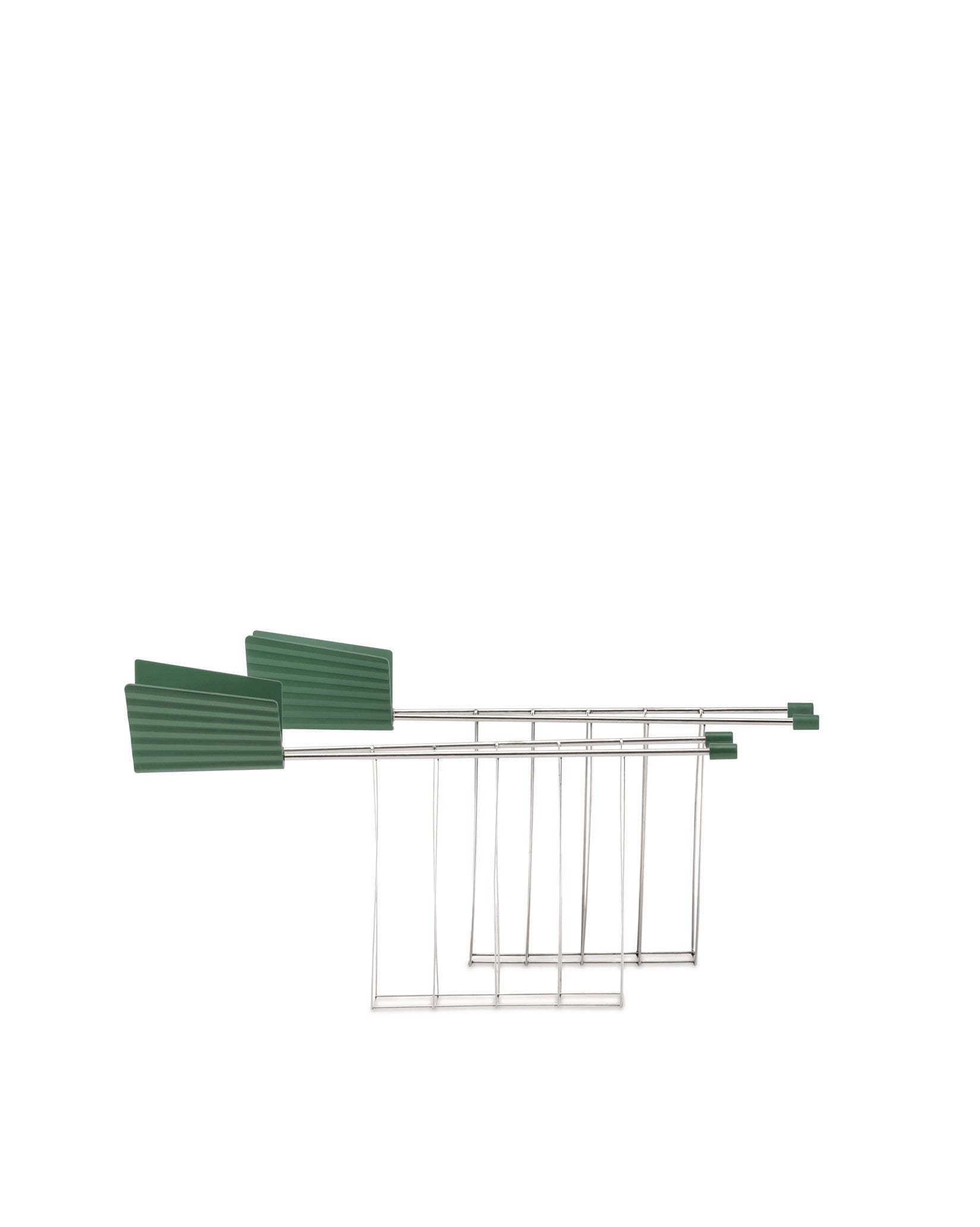 Plissé green Set di due pinze per tostapane Alessi
