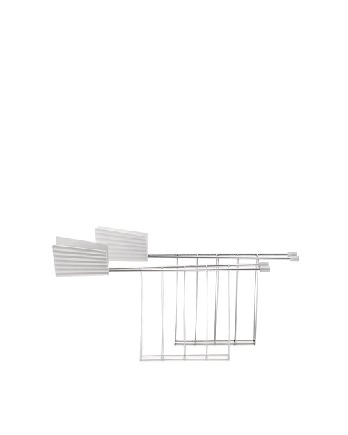 Plissé white Set de deux pinces pour grille-pain Alessi