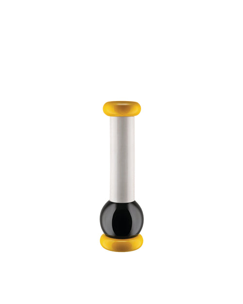 MP0210 jaune, noir, blanc Moulin à sel, poivre et épices Alessi