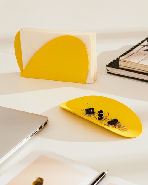Ellipse gelb Bürozubehör-Set Alessi 1