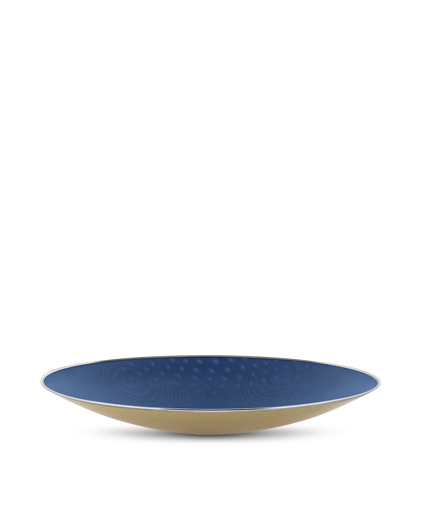 Cohncave bleu et ivoire, cm 49 || inch 19.30″ Centre de table Alessi