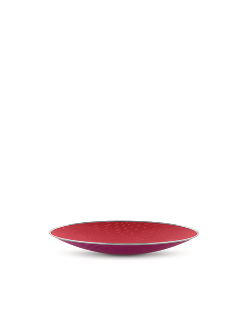 Cohncave rosso e viola, cm 33 || inch 13″ Centrotavola Alessi