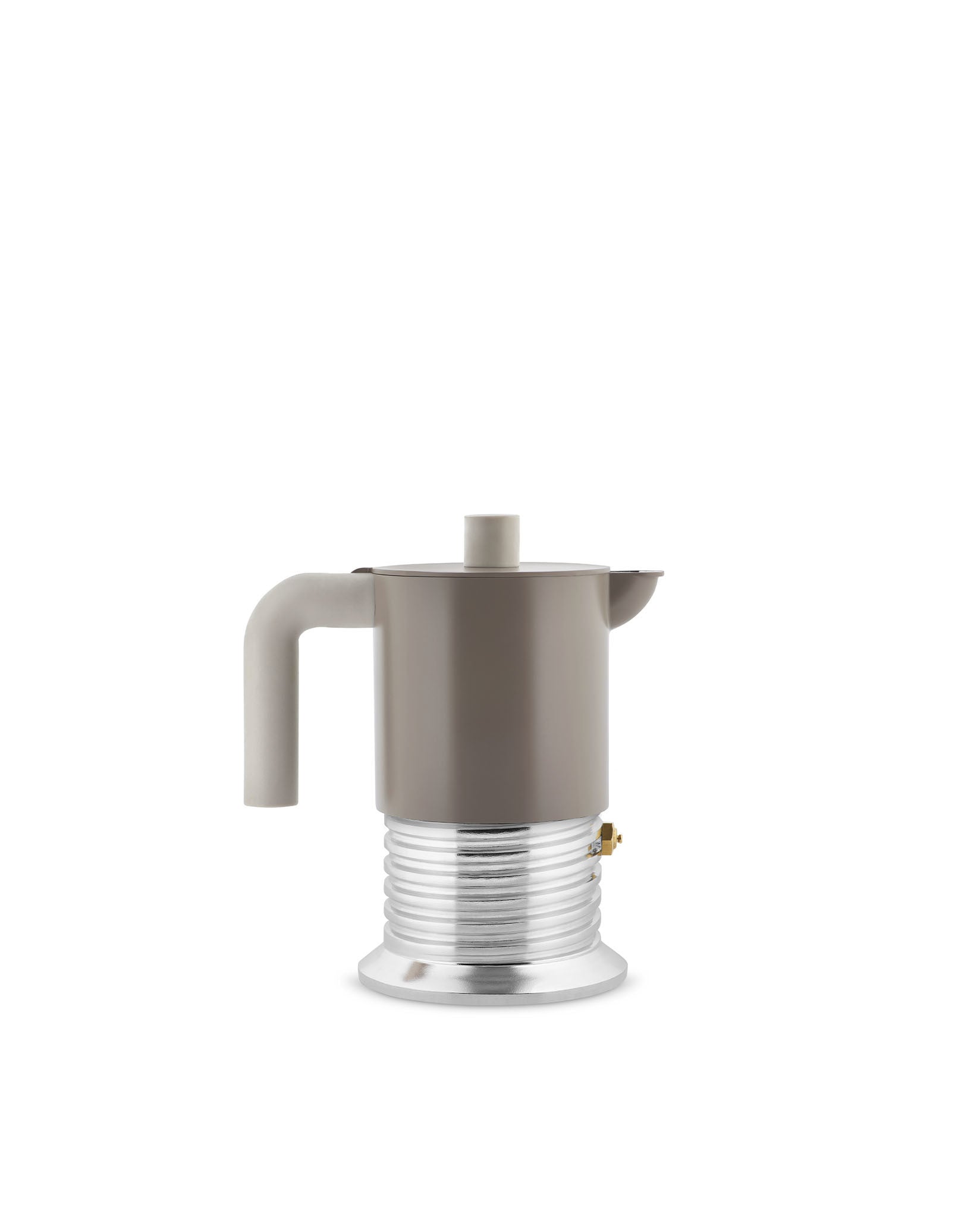 Vite Warm Grey, cups 3 Caffettiera espresso Alessi