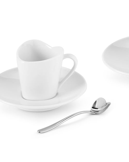 To Default Title Set di due tazze da caffè con sottotazza e due cucchiaini da caffè Alessi 2