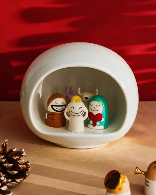 Presepe blanc Crèche Alessi 1