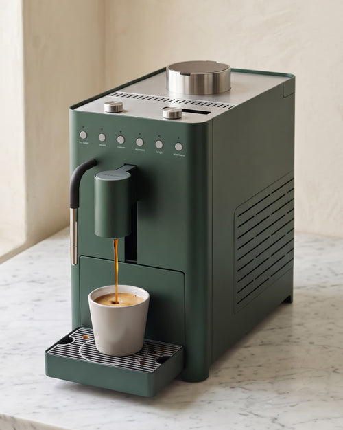 DC09 verde Macchina da caffè automatica. Spina svizzera Alessi 1