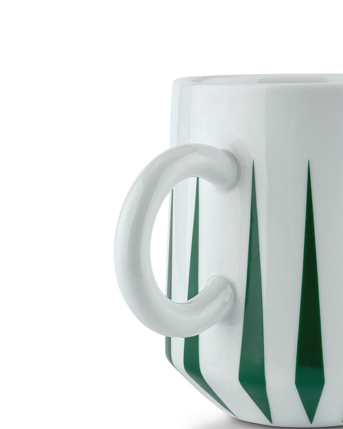 Delight grün Set aus zwei Mokka-Obertassen mit Untertassen Alessi 4