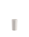 White cylindrical container spare part by Alessi, featuring a smooth surface and clean lines.