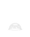 Clear dome spare part by Alessi with a flat base, isolated on a white background.