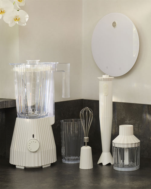 Plissé white Bilancia da cucina digitale Alessi 1