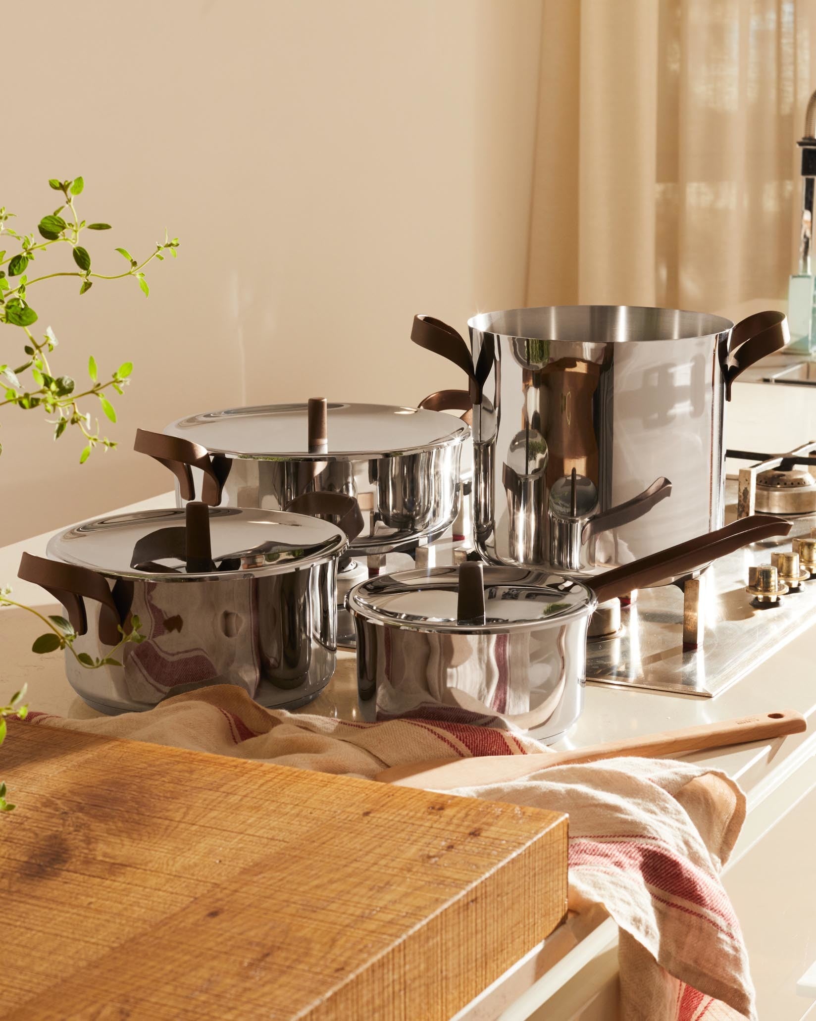 Pots&Pans Pots And Pans Set 6 Pieces By Jasper Morrison | Alessi