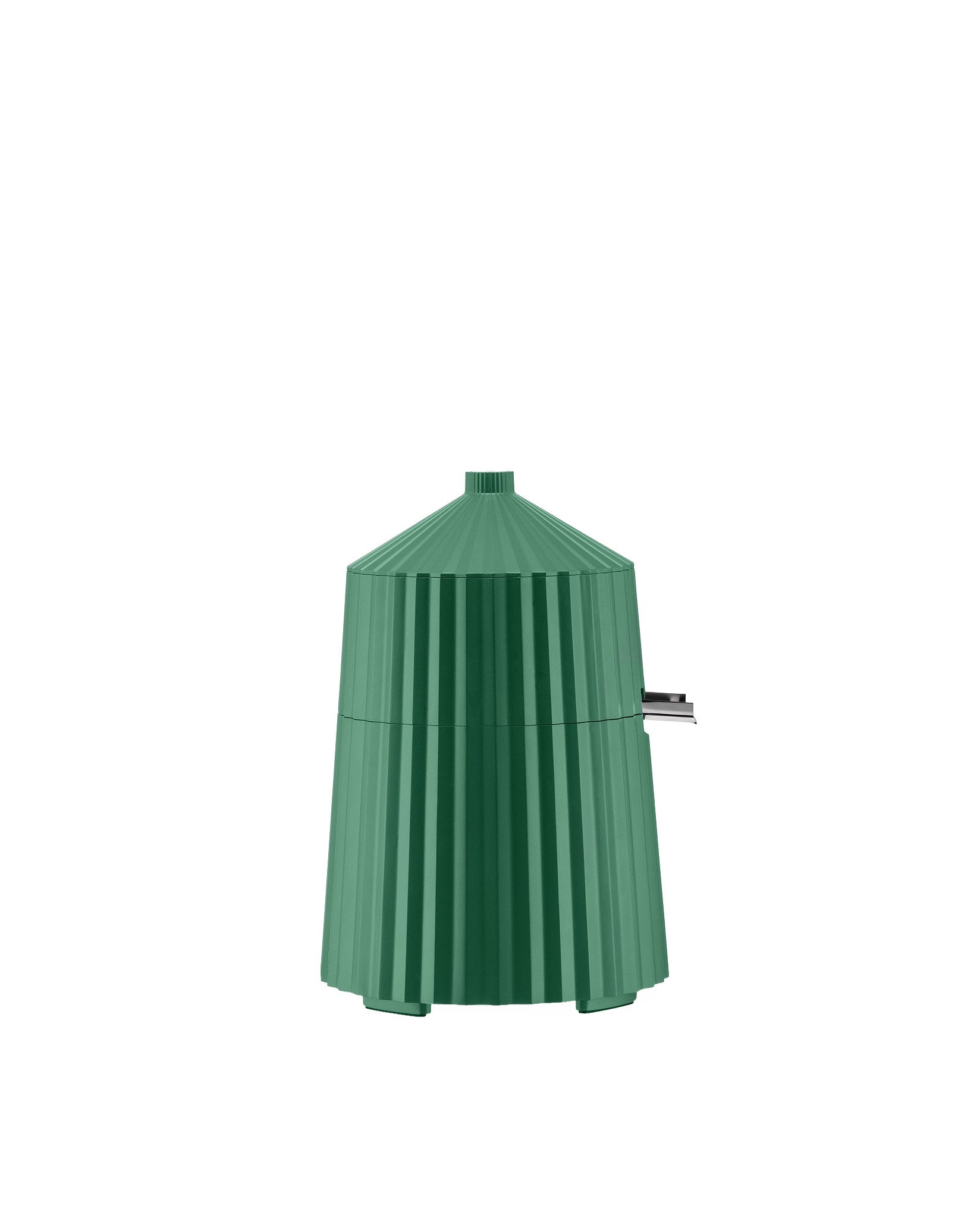 Plissé vert Presse-agrumes électrique. Fiche européenne. Alessi